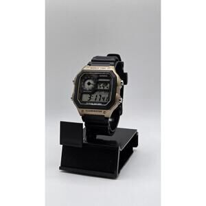 Casio Resin Strap AE1200WH-5A Bronze Black World Time Chrono Alarm Digital
